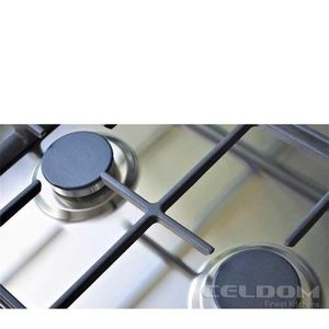 Cooktop Gás Artigiano 5 Bocas Chama Lateral 75cm Inox - LNTP75GTC4X