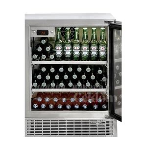 Cervejeira/Frigobar Premium Porta Inox Vidro Espelhado Abertura para Direita - CLD21055