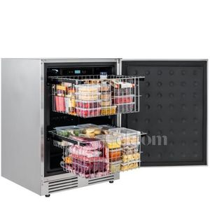 Freezer Tecno Vintage 100L 60cm Inox - TR10 FZDA
