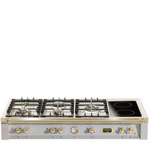 Rangetop Dolcevita 6 bocas + 2 Zonas elétricas 120cm Inox TRS126/5C