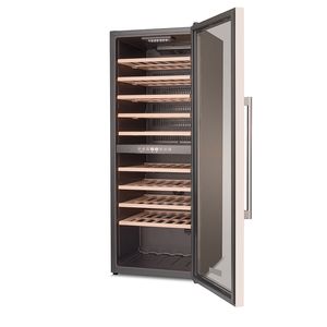 Adega Climatizada Duo até 77 Garrafas 2 Zonas Preto/Inox 220V - DUO 77DI