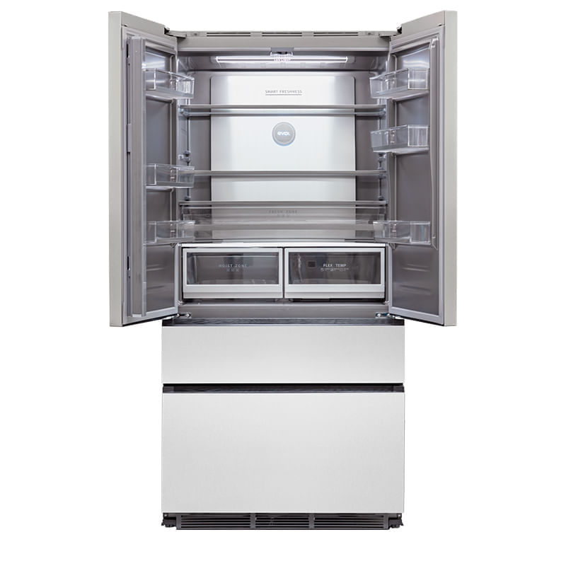 Refrigerador Evol French Door Smart Inverter 521L Inox - Celdom