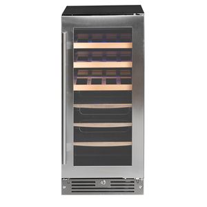 Frigobar Beer Center Arkton Até 34 Garrafas 38cm Inox/Porta de Vidro