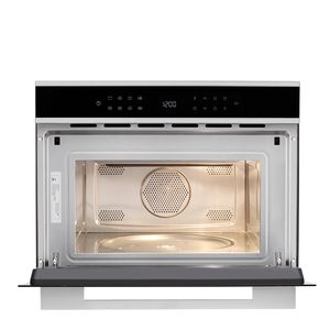 Forno Micro-ondas Combinado de Embutir Evol 35L 60cm Inox Vidro Preto