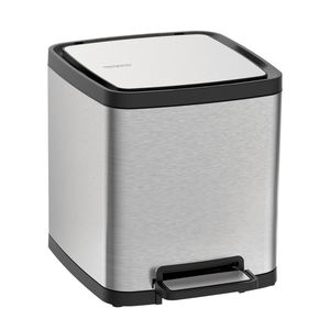 Lixeira de Piso 10 L Tramontina Antidigital Octos Inox