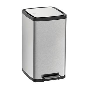 Lixeira de Piso 15 L Tramontina Antidigital Octos Inox