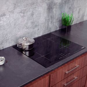 Cooktop Elétrico Indução Square Slider 4 Bocas 60cm Preto