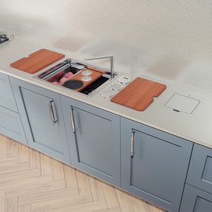 Cuba Embutir ou Sobrepor Tramontina Quadrum C/ Misturador 50cm Inox