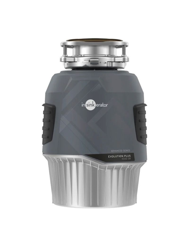 Triturador de Resíduos Alimentares Evolution Plus 1000 1HP, com acabamento em aço galvanizado e plástico, e componentes em aço inox.