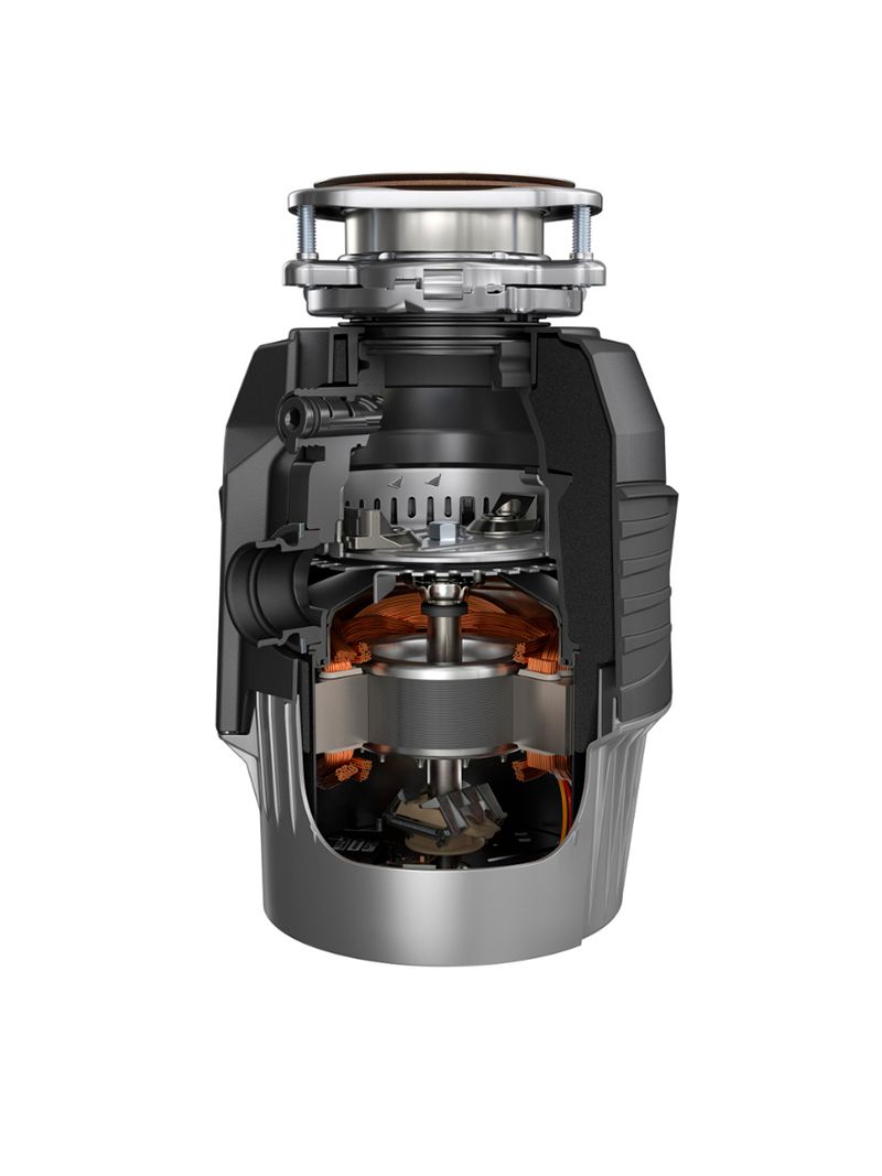 Triturador de Resíduos Alimentares, com capacidade da câmara de trituração de 980 ml e 4 níveis de trituração.