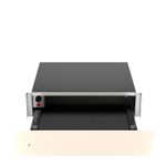 Gaveta sem laterais permite visualizar todo o seu interior e remover grandes travessas com facilidade e segurança sem encostar na gaveta.