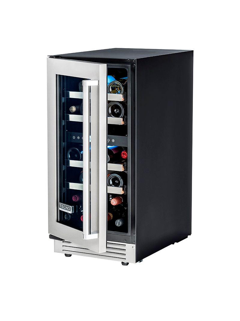 Vidro triplo (low E) com resistência elétrica e argônio para aplicação entre os 3 vidros da porta para prevenir condensação e melhorar o isolamento térmico para uma temperatura interna precisa e estável.