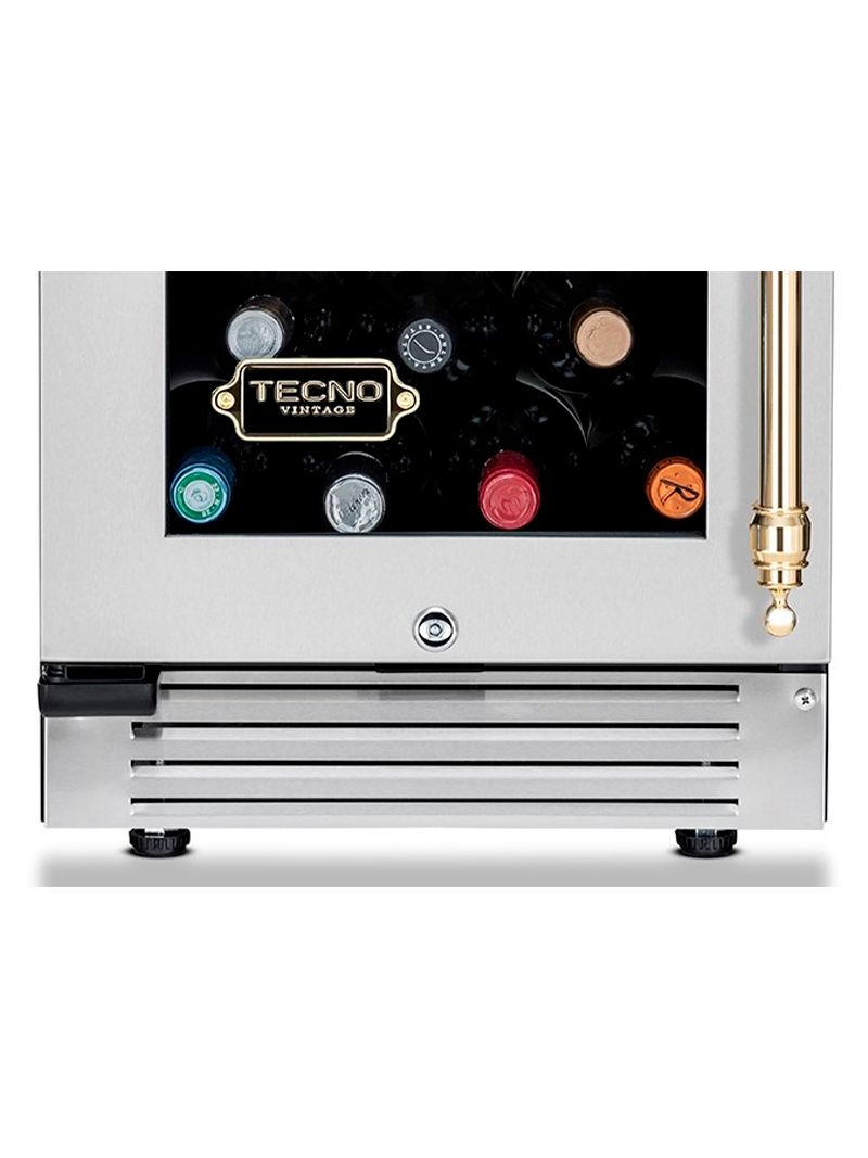 Fechadura integrada à porta, robusta e segura, protege o acesso à sua coleção de vinhos e aos controles de temperatura.