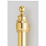 Puxador tubular em latão robusto e elegante, presente em todos os demais produtos da linha Tecno Vintage.