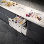 Exclusivo Mise en Place que transforma a gaveta superior em uma estação de sorvetes a - 18 °C, estação de drinks com frutas a 2 °C ou estação de pizzas com os seus ingredientes a 6 °C.