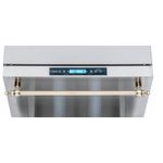 Painel Touch elegante, sem frestas e todo acionado por toque. Controla facilmente todas as funções e informa caso a gaveta fique aberta ou ocorra alteração de temperatura por queda de energia.