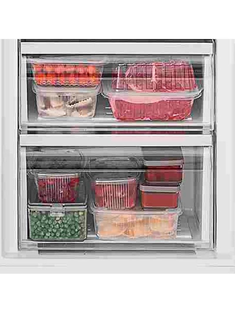 Função Super Freeze que congela rapidamente os alimentos a - 24 °C para melhor preservar seus sabores, aromas, texturas e nutrientes.