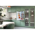 Embutimento perfeito sem frestas as laterais e o topo do TR26 BRDB podem ficar encostados no móvel sem frestas de ventilação. O refrigerador fica alinhado com a frente do móvel em nichos com profundidade a partir de 55 cm.