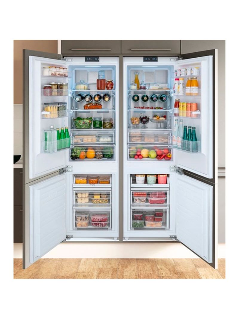 Alarme de portas abertas em caso de esquecimento ou má fechamento das portas um alarme avisa o usuário para melhor conservação dos alimentos.