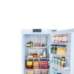 Função Super Cool ao colocar alimentos em temperatura ambiente no refrigerador oferece rápido resfriamento a 2 °C, aumentando a durabilidade e preservando sabores, aromas e texturas.