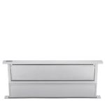 Coifa de bancada downdraft Tecno Rise Professional, com 91 cm de largura toda em inox escovado.