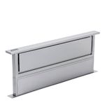 Design 100% em inox exclusivo Tecno, com topo da coifa personalizável na cor de sua preferência para uma perfeita integração com a bancada.