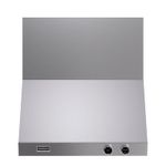 Coifa de parede Crissair Profissional Dallas com 75 cm de largura, design compacto e robusto.