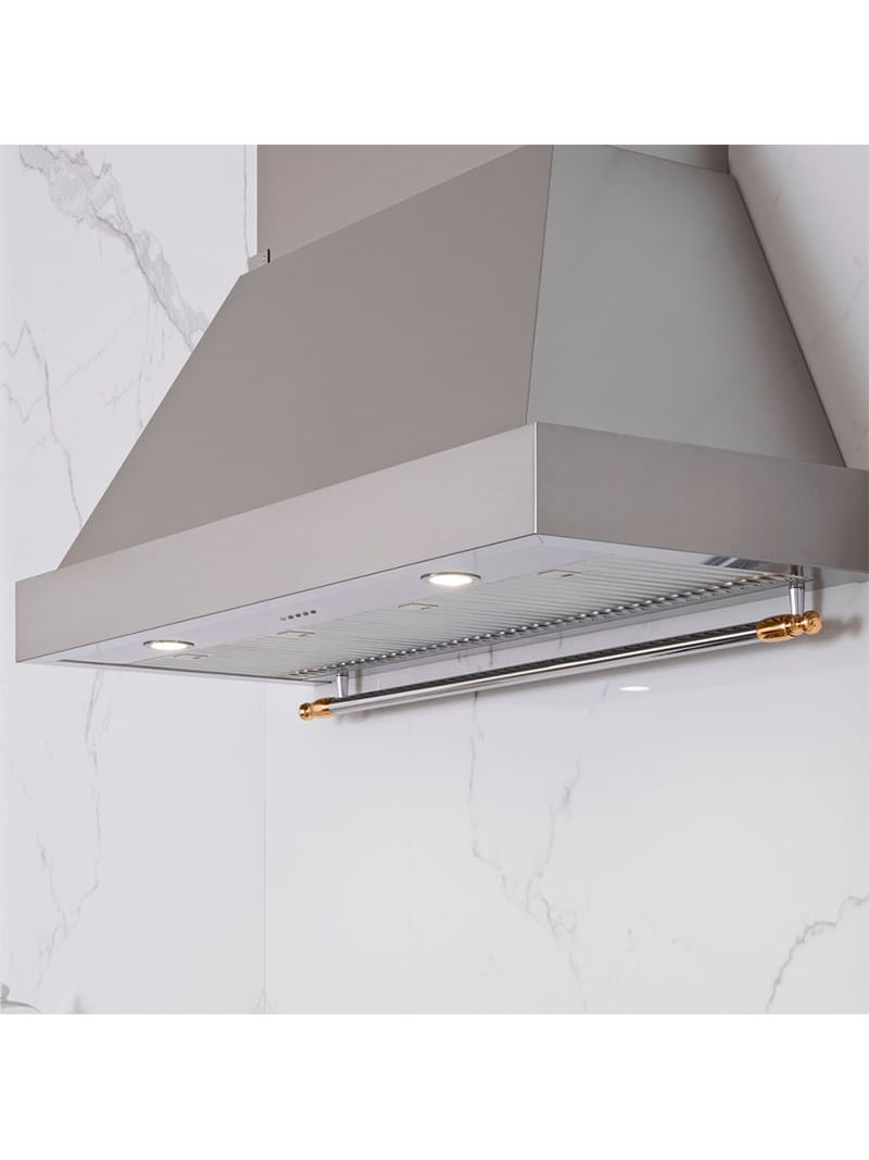 Iluminação em LEDs que permite visualizar o ponto de preparo dos alimentos por entre a fumaça e o vapor.