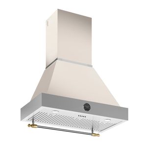 Coifa de Parede Bertazzoni Heritage 91 cm Inox Marfim