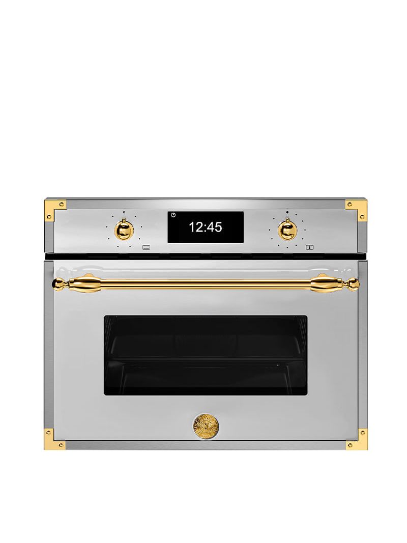 Forno Micro-ondas Combinado Bertazzoni Heritage com 40 litros de capacidade e 60cm de largura.