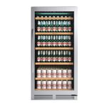 Frigobar ou cervejeira com total versatilidade e ajuste de temperatura de 0 °C a 10 °C para uso como frigobar ou de 0 °C a -4 °C como cervejeira, garantindo conservação ideal para diferentes tipos de bebidas.