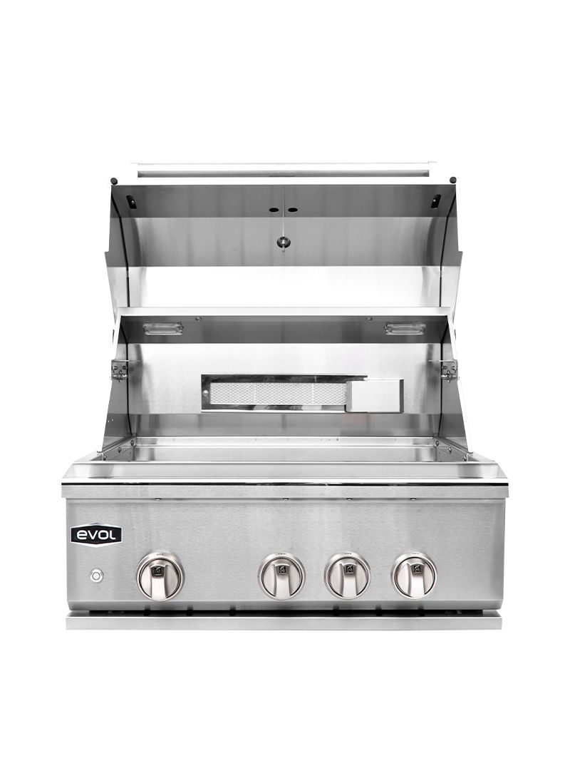 Abertura da tampa em 105° para melhor a exaustão da fumaça e oferece mais conforto e segurança durante o uso.