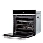 Preparo simultâneo de receitas possibilitando assar alimentos com tempos e temperaturas diferentes no mesmo ciclo, ajustando a temperatura intermediária e retirando cada preparo no momento ideal.