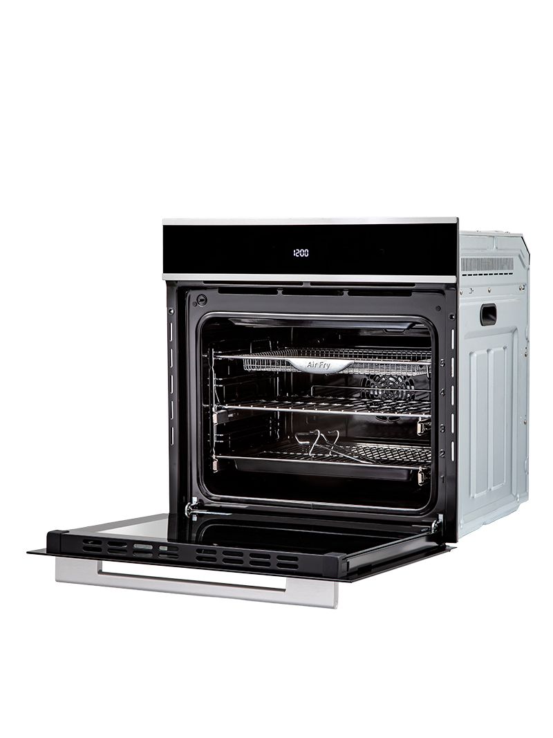 Preparo simultâneo de receitas possibilitando assar alimentos com tempos e temperaturas diferentes no mesmo ciclo, ajustando a temperatura intermediária e retirando cada preparo no momento ideal.