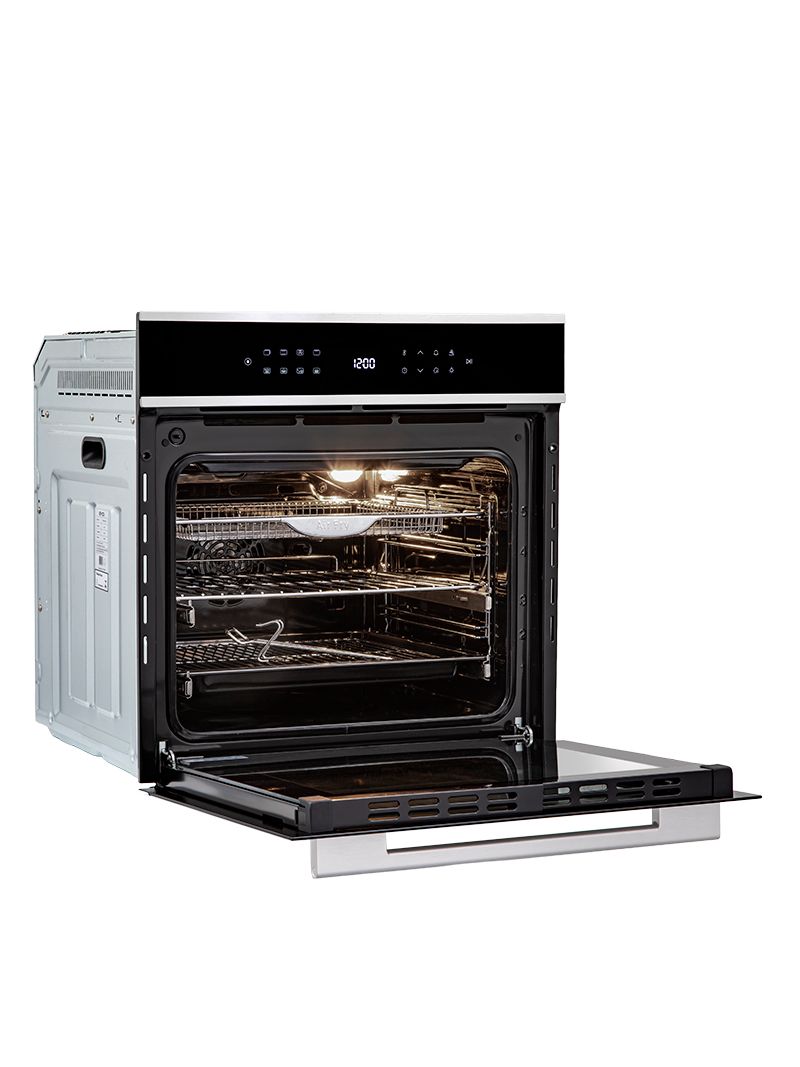 Iluminação Halógena interna que proporciona ampla visibilidade do preparo, valorizando os alimentos e garantindo controle preciso durante todo o processo.