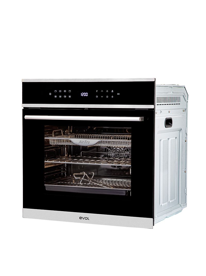 O modo assar permite preparar alimentos delicados em até 3 grelhas simultaneamente, com distribuição uniforme de calor e resultados homogêneos em todos os níveis.