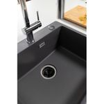 O Triturador Franke Slim mantém a cuba organizada, contribui para a higiene da cozinha e facilita a rotina diária.