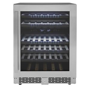 Adega Tramontina Senses Smart Até 45 Garrafas 2 Zonas Inox/Vidro