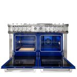 Forno duplo que oferece mais versatilidade para preparar diferentes receitas ao mesmo tempo.