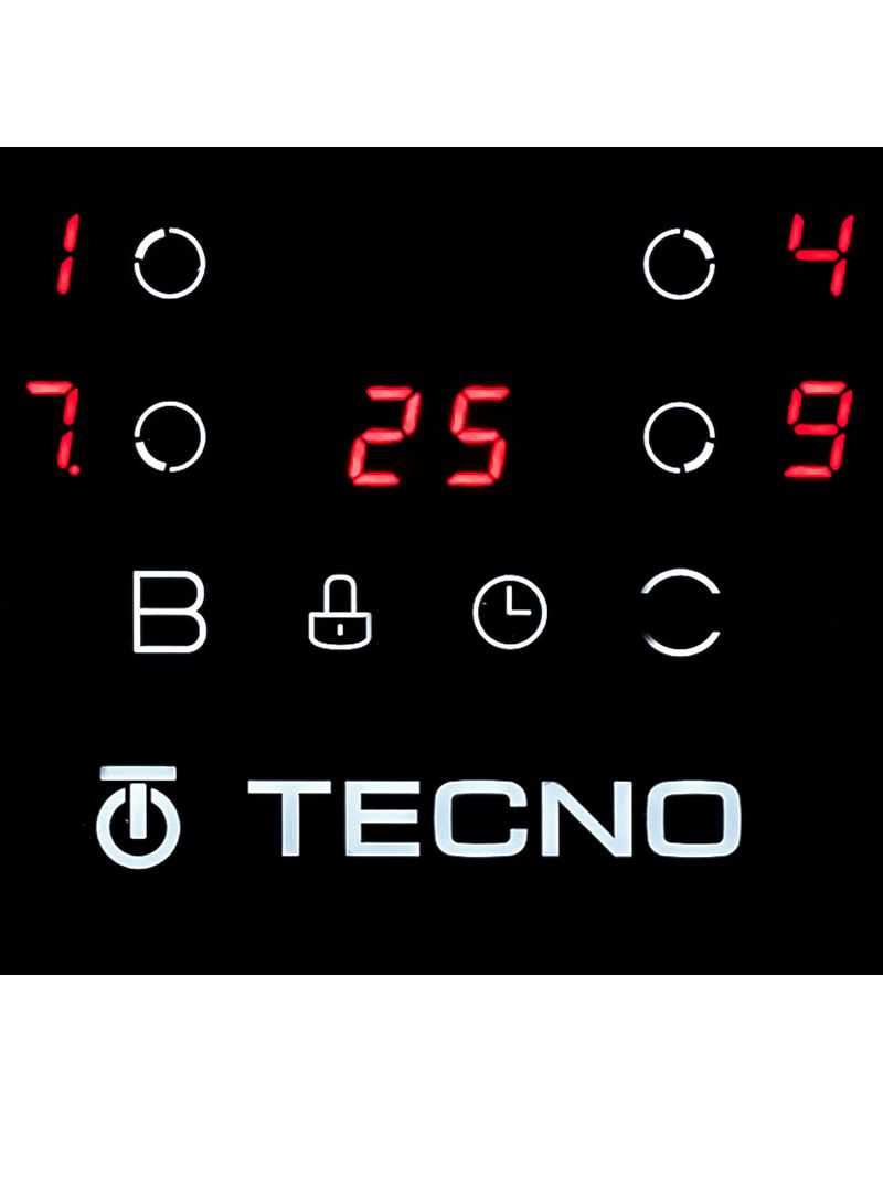 4 zonas de Aquecimento com 9 níveis de potência que permitem usar com precisão a quantidade ideal de calor em cada panela, para cada tipo de receita.