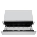 Painel de controle interno que permite acionar e definir facilmente a temperatura de aquecimento desejada.