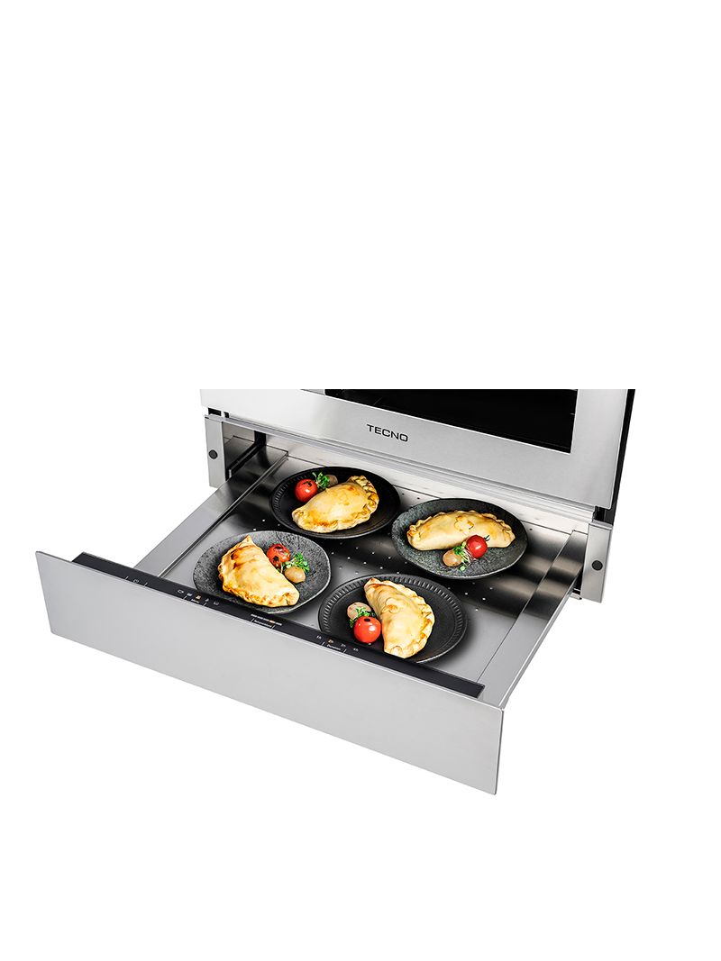 Calor ventilado por convecção que proporciona aquecimento mais rápido e homogêneo de alimentos pratos e xícaras.