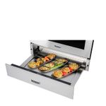 Faixa de temperatura de 30 °C a 85 °C que permite aplicar o calor ideal para assar lentamente proporcionando alimentos mais macios e suculentos.