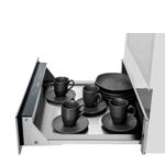 Função aquecer pratos e xícaras que mantém bebidas e alimentos quentes por mais tempo como nos melhores restaurantes.