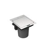 Lixeira de Embutir com Sensor Tramontina Next com 5 litros e acabamento em aço inox 304 acetinado.