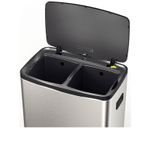 Modo stay-open mantém a tampa aberta por alguns minutos oferecendo mais praticidade para descartar resíduos durante o uso contínuo.