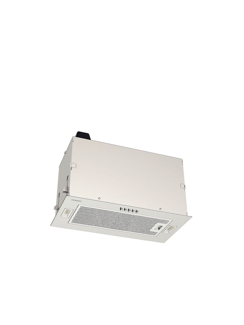 Coifa de embutir no móvel Tramontina Incasso com 51cm de largura 220 V acabamento em aço inox design robusto e motor silencioso.