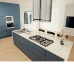 Pode ser instalada em dupla para cooktops maiores, oferecendo vazão de 580 m³/h para sucção eficiente e conforto sonoro de 62 dB(A) durante o uso.