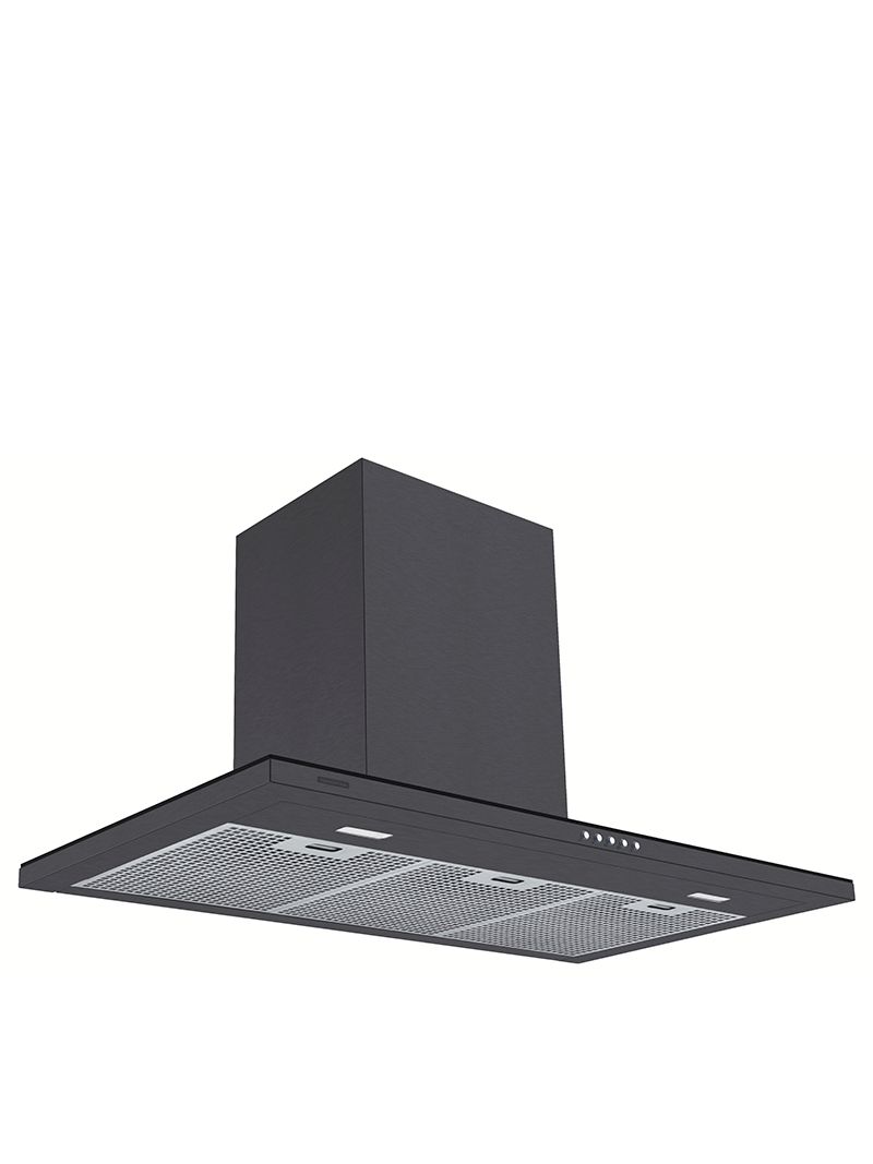 Coifa de Parede Tramontina Slim Wall 90cm Black Steel com acabamento elegante e excelente desempenho de sucção.