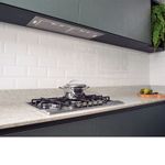 Design totalmente embutido no móvel, com visual clean, discreto e elegante para a cozinha.